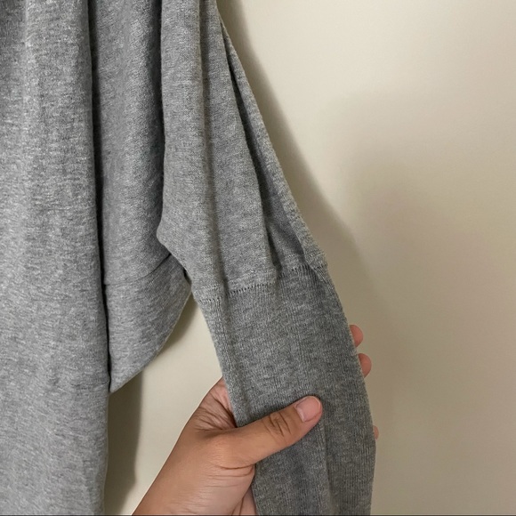 ALLSAINTS'ITAT' ASYMMETRICAL SWEATSHIRT GRAY sz S - Picture 6 of 7